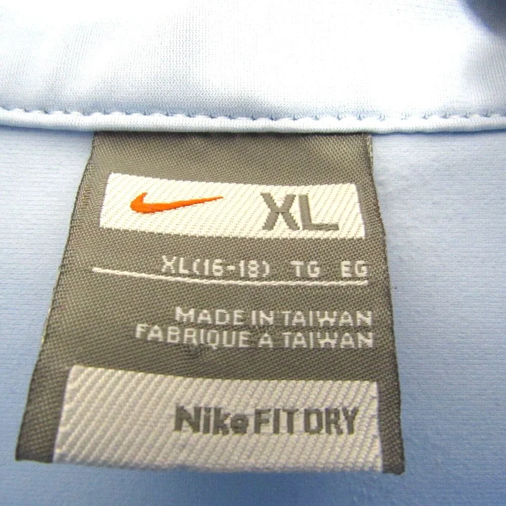 Vintage Nike Sweater Womens Size XL 16-18 Pullover 1/4‎ Zip Blue Activewear